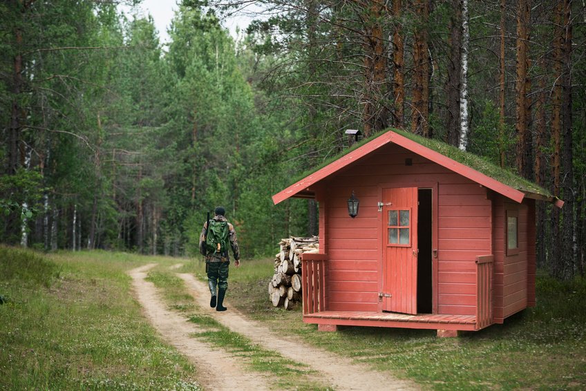 Du finner i dag småhytter til under 300 000 kroner på markedet, slik som denne jakthytta. hyttelån